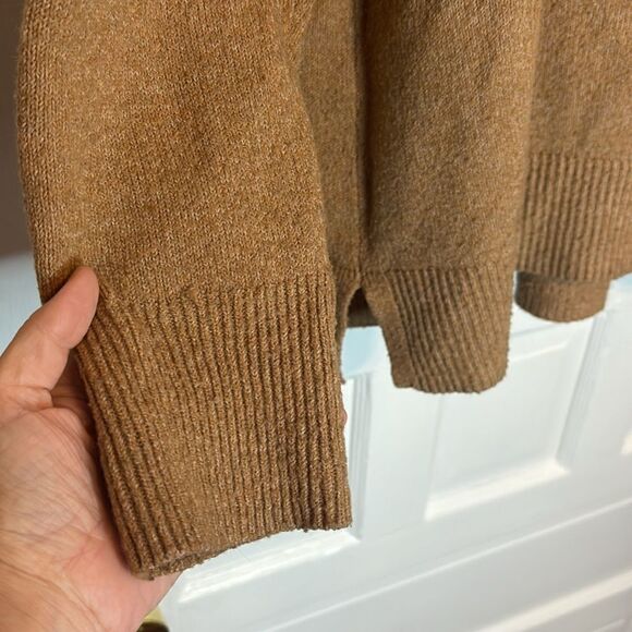 Sonoma Women’s Tan Mock Turtleneck Oversized pullover sweater size XXL - Picture 3 of 5
